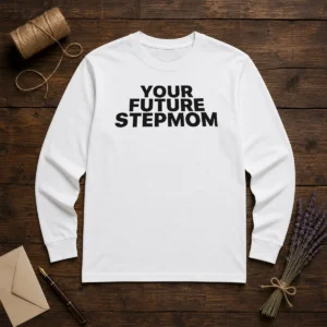 Pretty Your Future Stepmom Slogan Long Sleeve Shirt