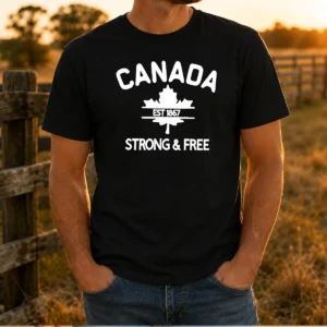 Hot Canada Est 1867 Strong & Free Maple Leaf