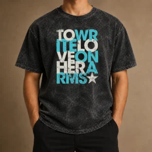 Good Tower Of Love Hero Rivers Distressed Washed T Shirt featuring a vintage distressed graphic on a soft washed fabric