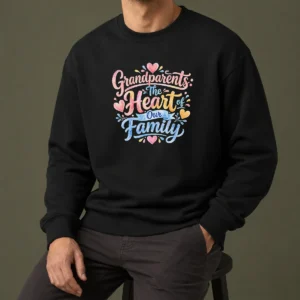 Awesome Grandparents Day Heart Of Our Family Watercolor Sweater