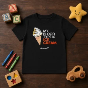 Awesome Vitalant My Blood Type Is ICE Cream Kids T-Shirt