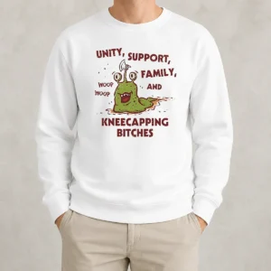 Top Pretty Dungeon Crawler Carl Inspired Unity Support And Family And Kneecapping Bitches Sweater