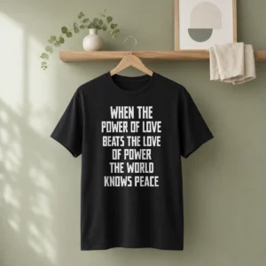 Good When The Power Of Love Beats The Love Of Power The World Knows Peace Pretty