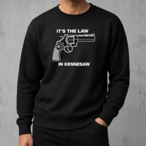 Nice Original It'S The Law In Kennesaw Gun Revolver Sweater