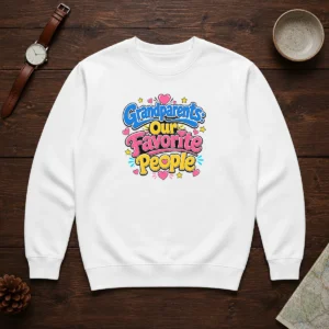 Nice Grandparents Day Love Cartoon Sweater