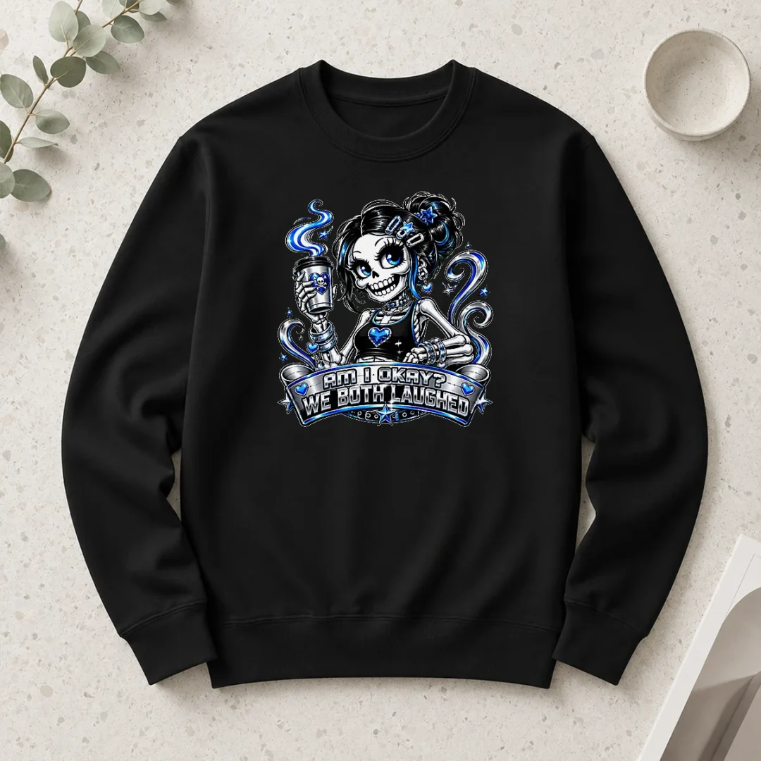 happy-awesome-skeleton-girl-coffee-quote-y2k-long-sleeve-shirt Happy Awesome Skeleton Girl Coffee Quote Y2K Long Sleeve Shirt