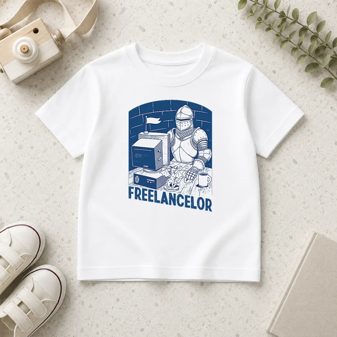 happy-freelancer-knight-gaming-vintage-funny-gamer-kids-t-shirt Happy Freelancer Knight Gaming Vintage Funny Gamer Kids T-Shirt