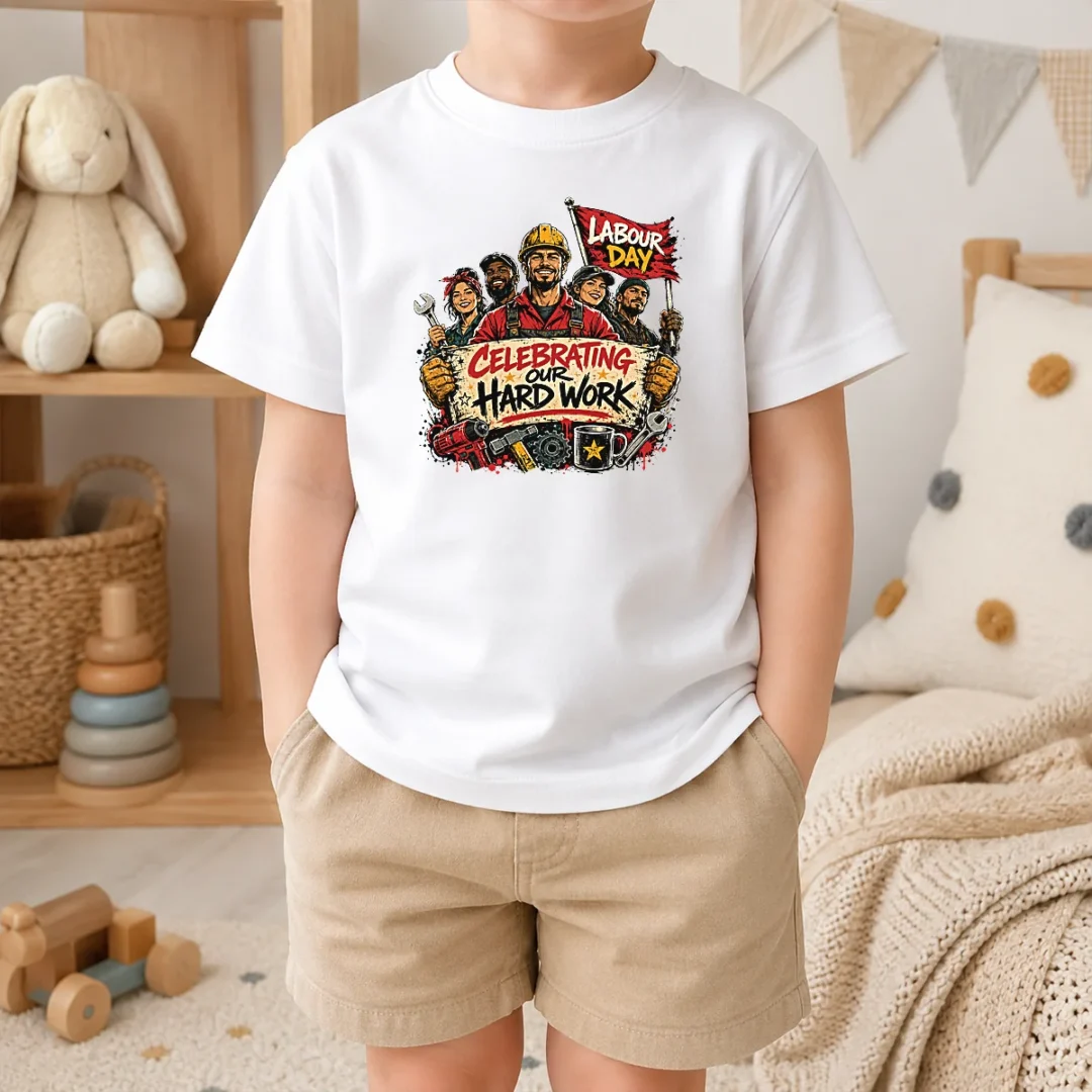 Happy Original Labour Day Celebration For Proud Workers Kids T Shirt Happy Original Labour Day Celebration For Proud Workers Kids T-Shirt