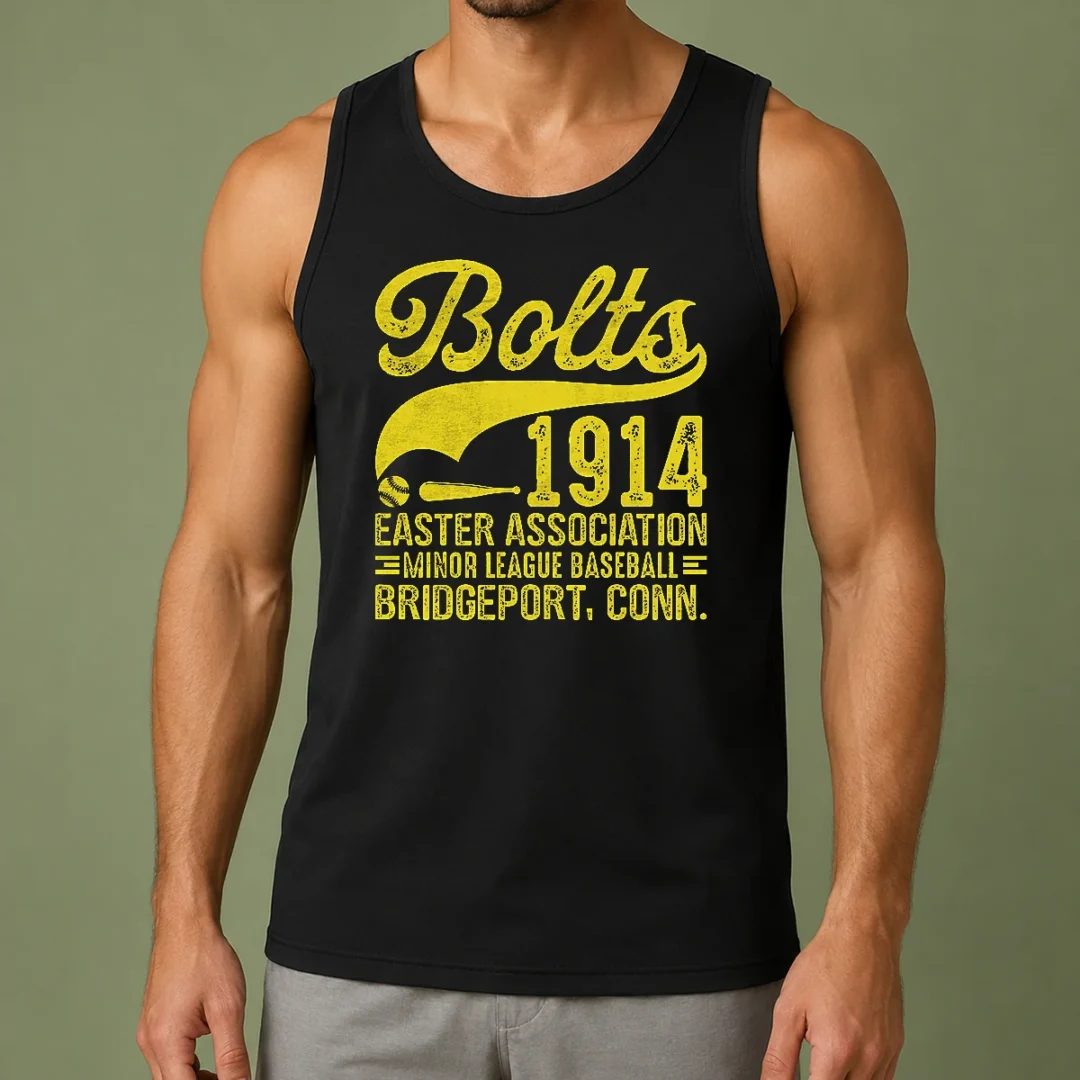 happy-pretty-bridgeport-bolts-connecticut-vintage-baseball-team-tank-top Happy Pretty Bridgeport Bolts Connecticut Vintage Baseball Team Tank Top