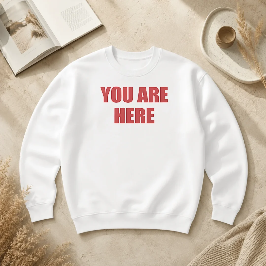 Happy Pretty Cruz Beckham You Are Here Sweater Happy Pretty Cruz Beckham You Are Here Sweater
