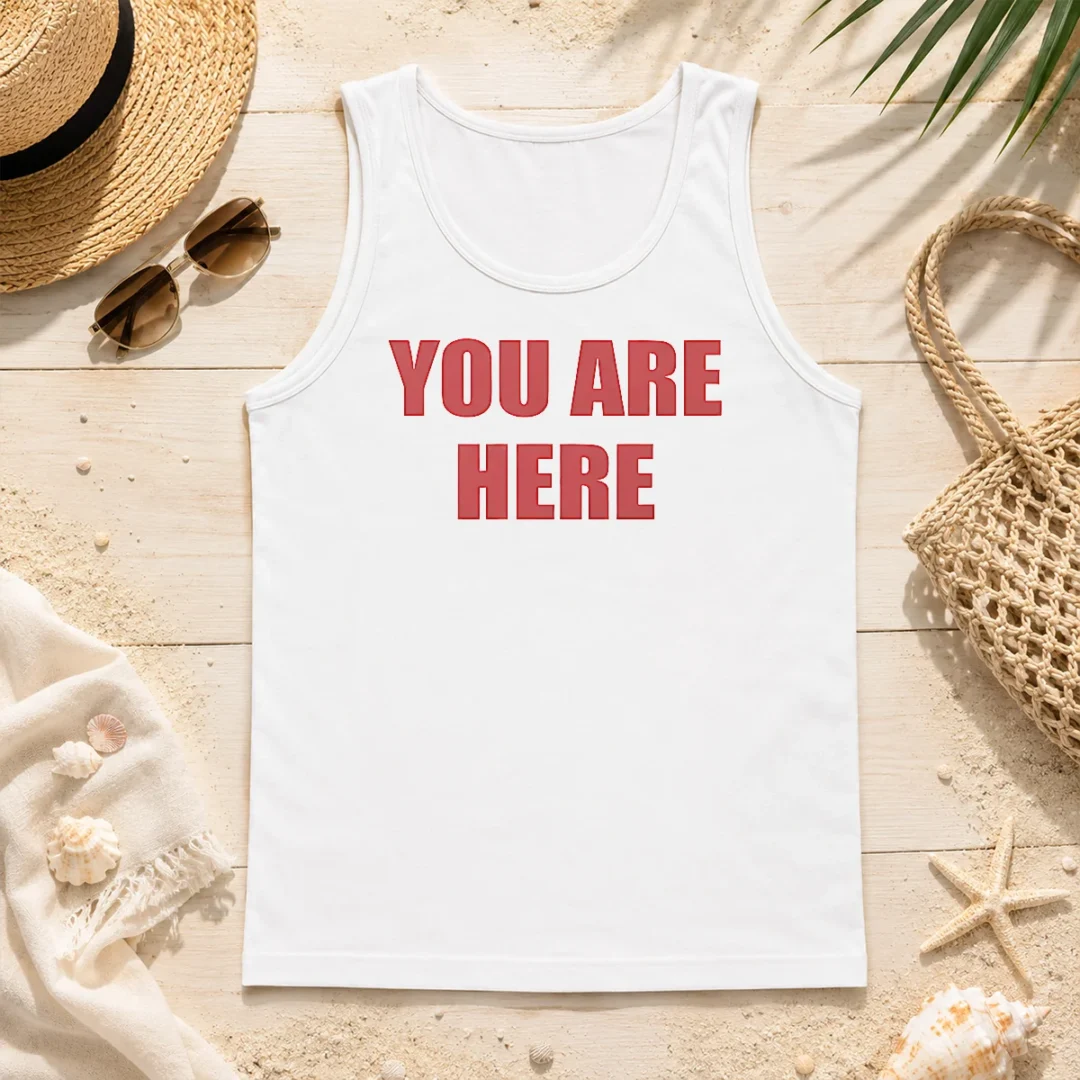 Happy Pretty Cruz Beckham You Are Here Tank Top Happy Pretty Cruz Beckham You Are Here Tank Top