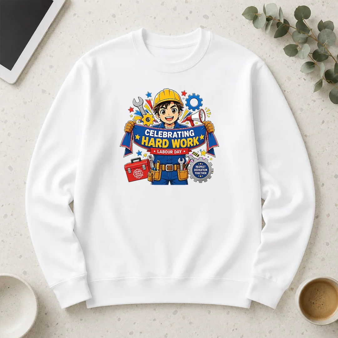 happy-pretty-labour-day-celebration-anime-for-proud-workers-long-sleeve-shirt Happy Pretty Labour Day Celebration Anime For Proud Workers long sleeve shirt in white with colorful anime design