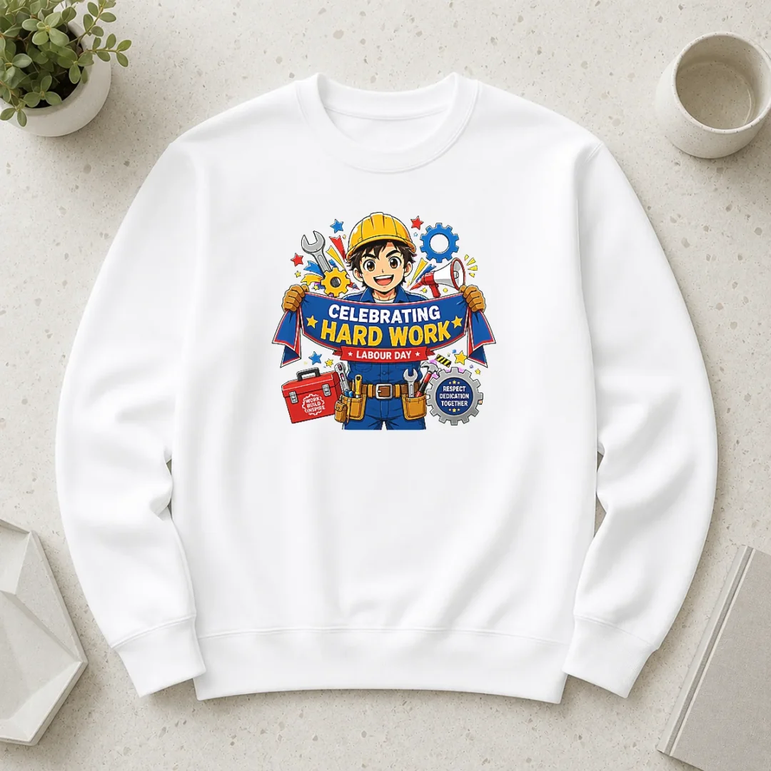 happy-pretty-labour-day-celebration-anime-for-proud-workers-sweater Happy Pretty Labour Day Celebration Anime For Proud Workers Sweater in cozy knit fabric with vibrant anime design