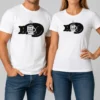 Happy Pretty SchröDinger'S Roommate t shirt in black, featuring a playful Schrödinger themed design