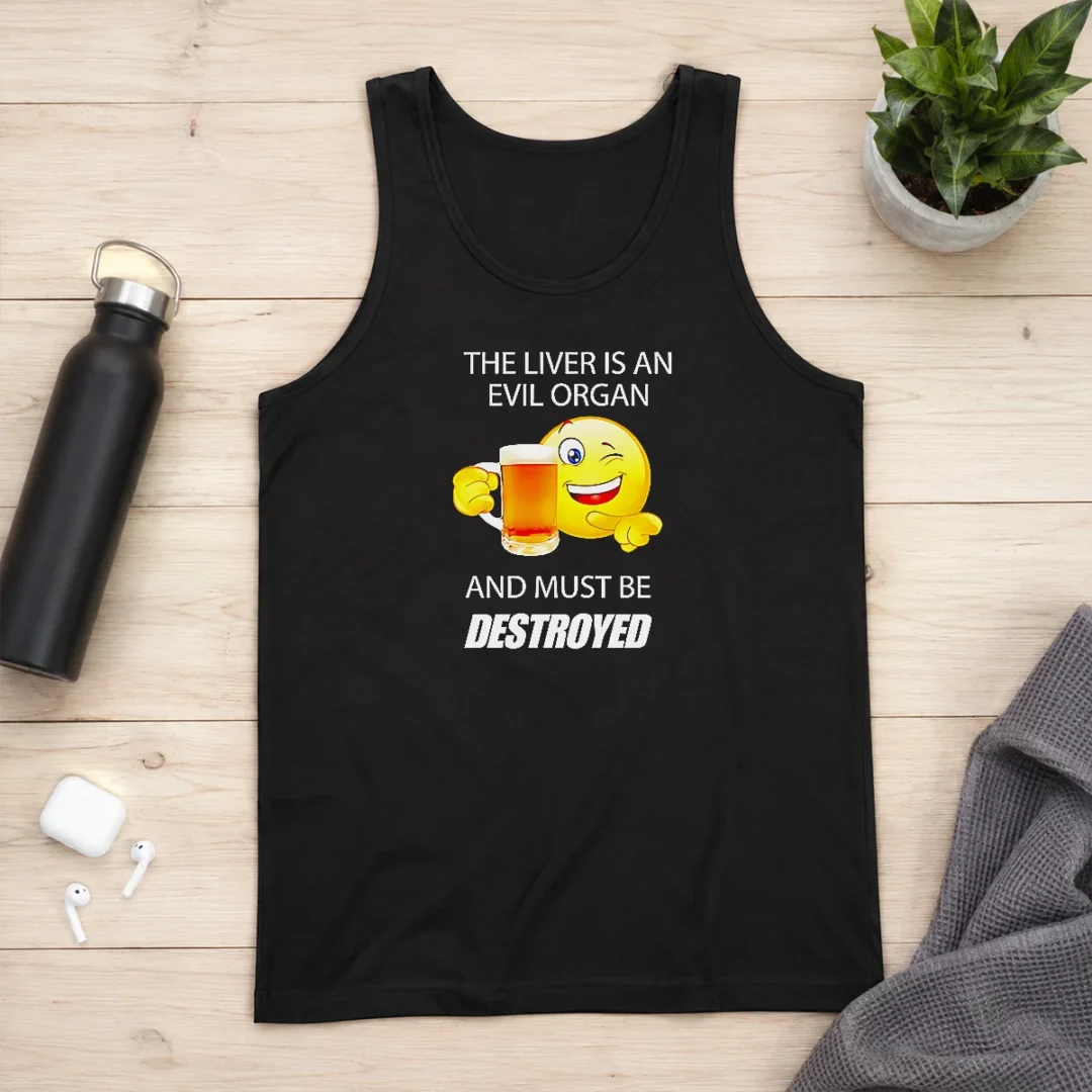 happy-pretty-the-liver-is-an-evil-organ-and-must-be-destroyed-tank-top Happy Pretty The Liver Is An Evil Organ And Must Be Destroyed Tank Top