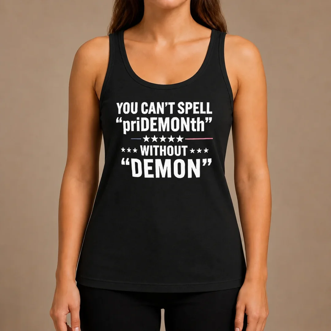 happy-pretty-you-can-t-spell-pridemonth-without-demon-tank-top Happy Pretty You Can'T Spell Pridemonth Without Demon Tank Top