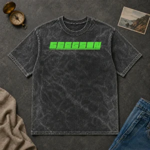 Nice Seegson Synthetics Washed T Shirt in soft cotton fabric with a faded vintage look