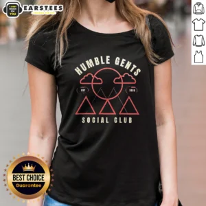 Good Humble Gents Social Club EST 2016 Mountains Clouds Sun Ladies Shirt