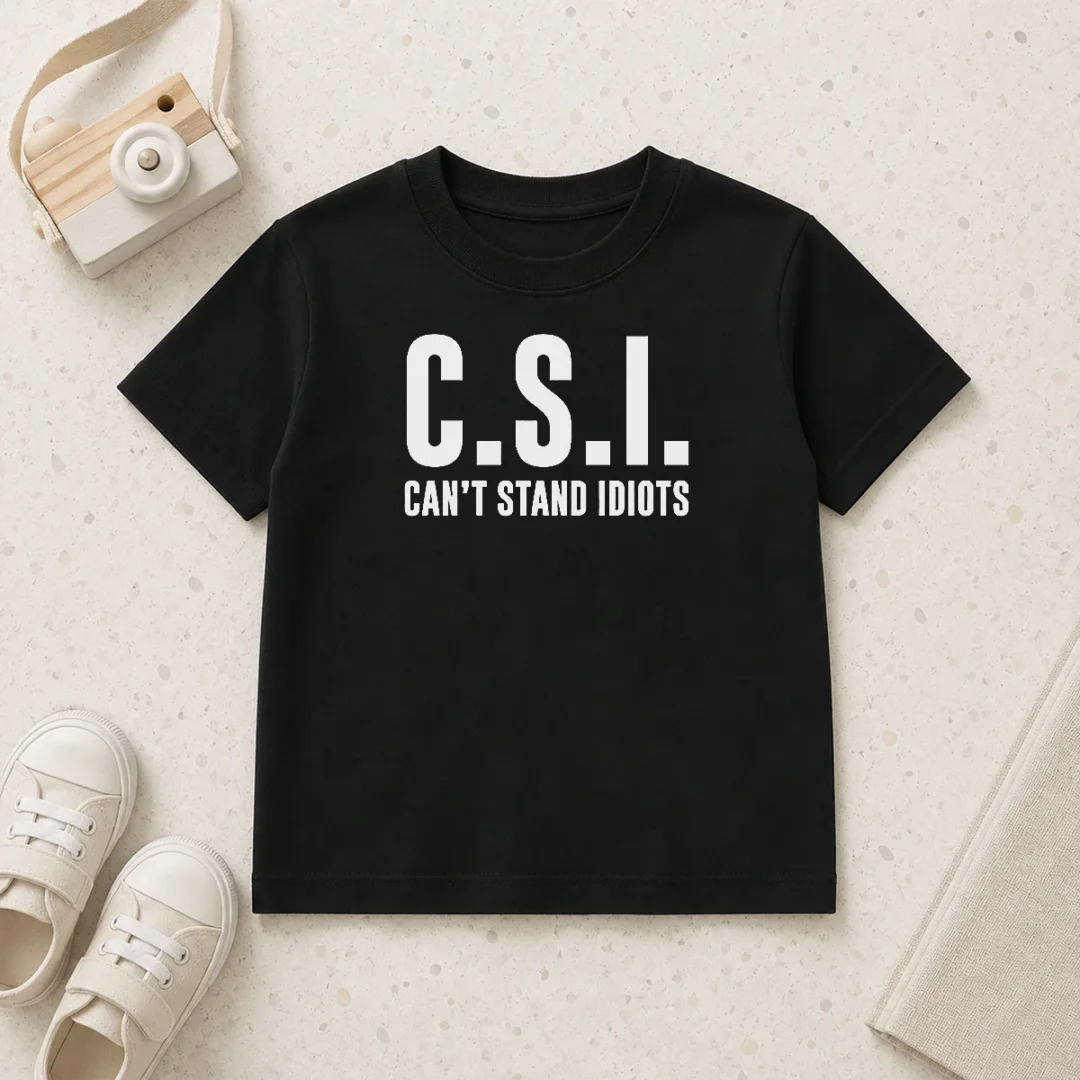 hot-awesome-csi-can-t-stand-idiots-kids-t-shirt Hot Awesome CSI Can'T Stand Idiots Kids T-Shirt