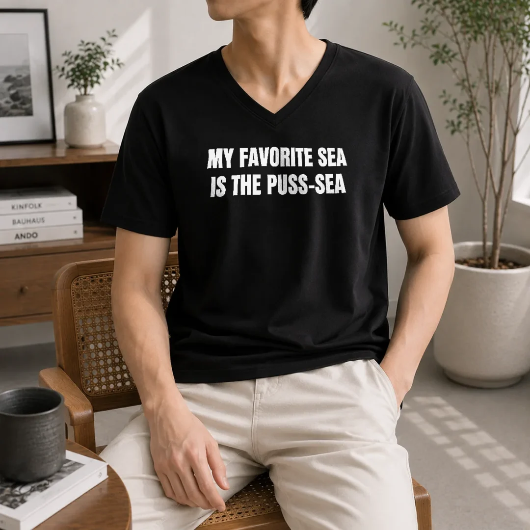 hot-awesome-my-favorite-sea-is-the-puss-sea-v-neck-shirt Hot Awesome My Favorite Sea Is The Puss Sea V-Neck Shirt
