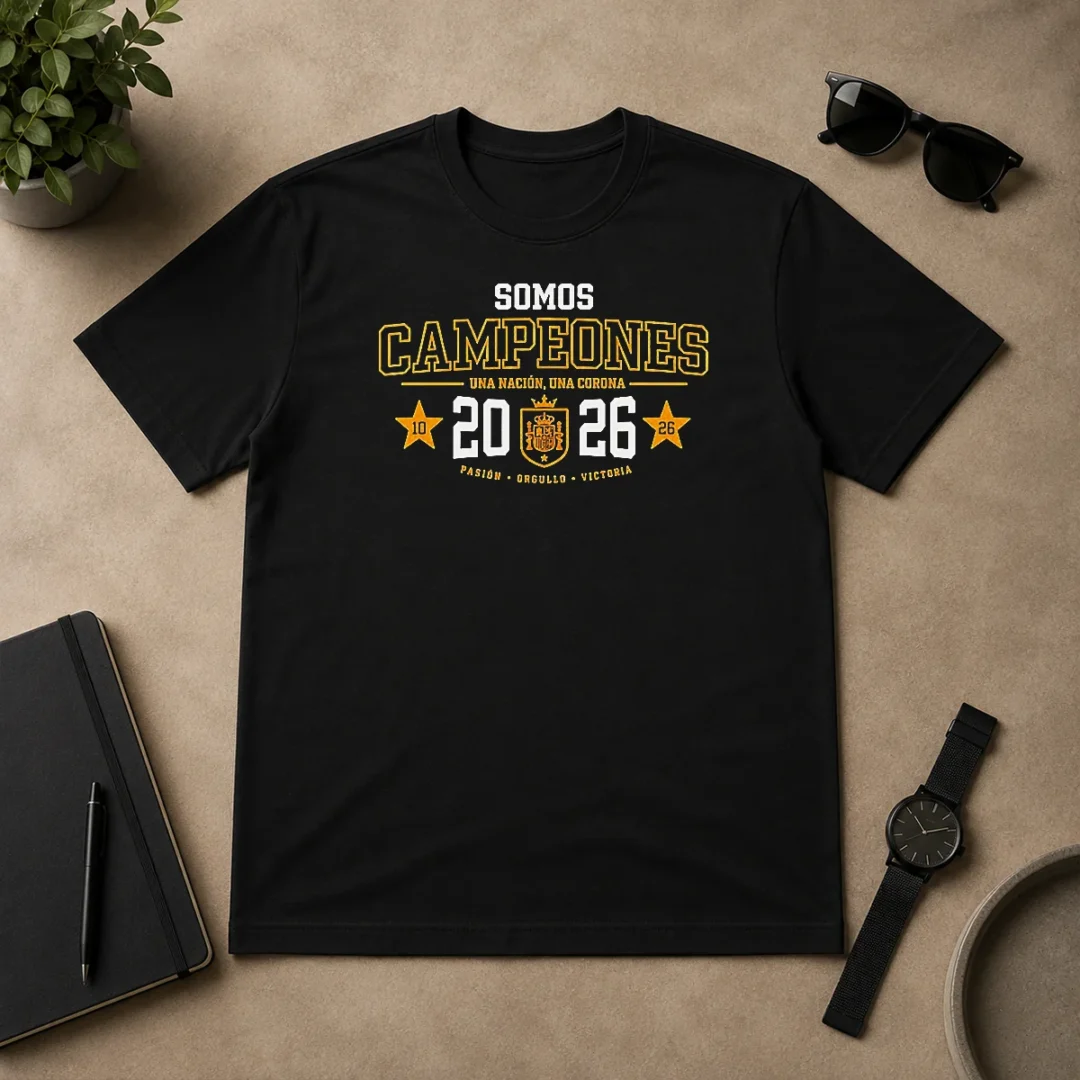 Hot Awesome Somos Campeones Una NacióN Una Corona 2026 Spain Soccer Passion Pride Victory t shirt Hot Awesome Somos Campeones Una NacióN Una Corona 2026 Spain Soccer Passion Pride Victory