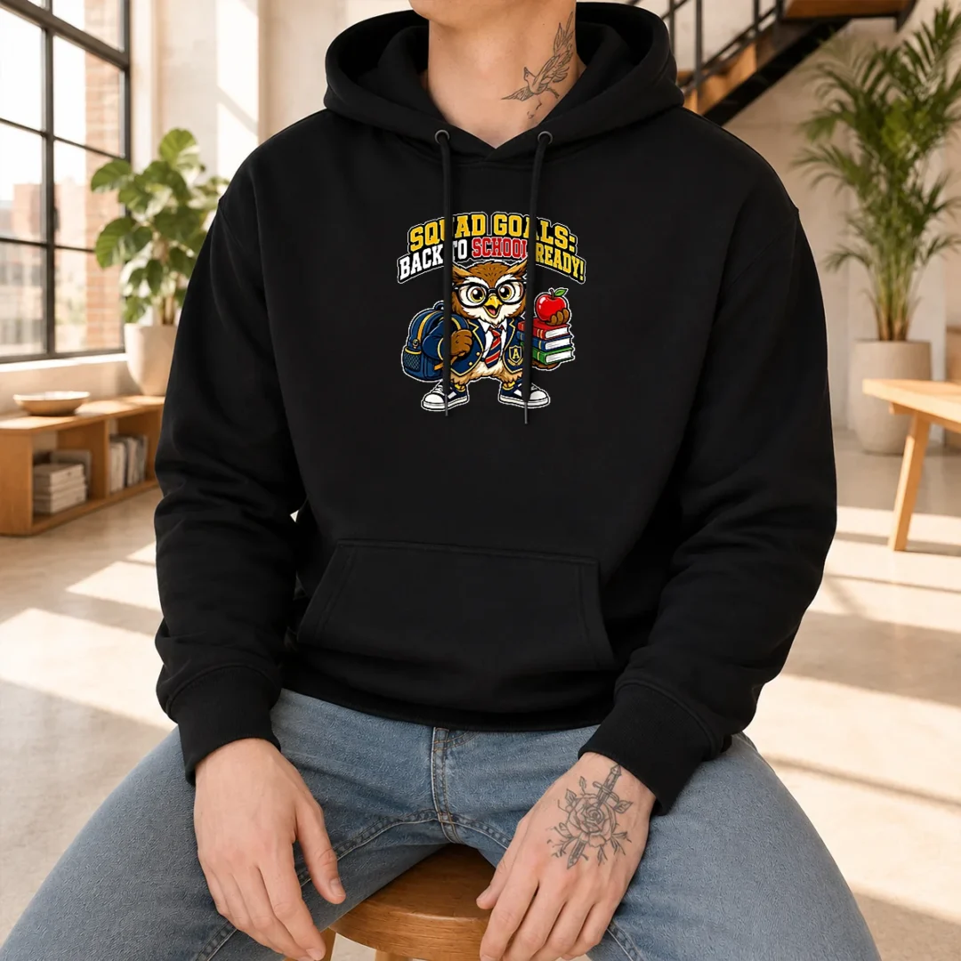hot-back-to-school-owl-mascot-squad-hoodie Hot Back To School Owl Mascot Squad Hoodie