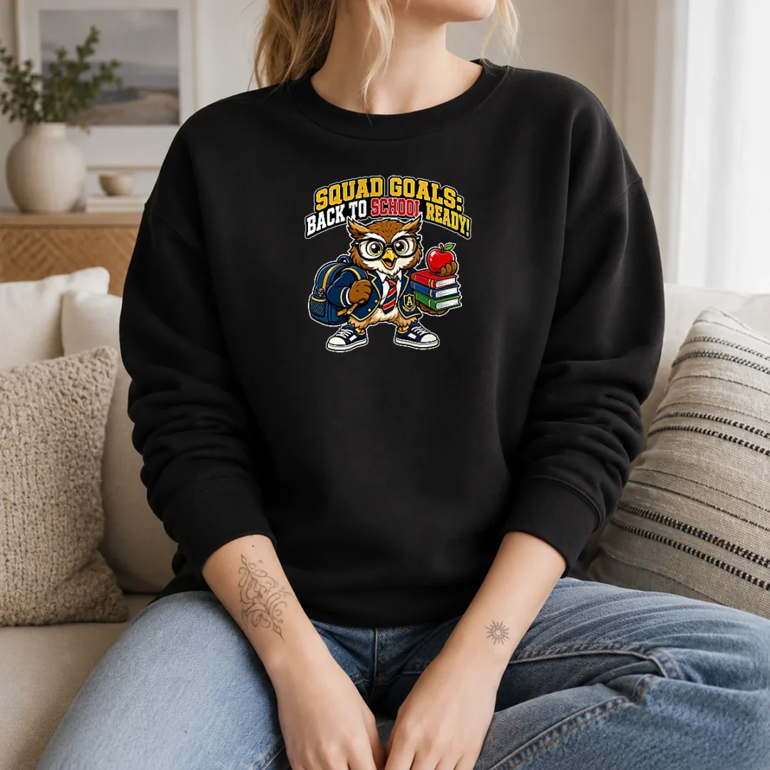 hot-back-to-school-owl-mascot-squad-sweater Hot Back To School Owl Mascot Squad Sweater