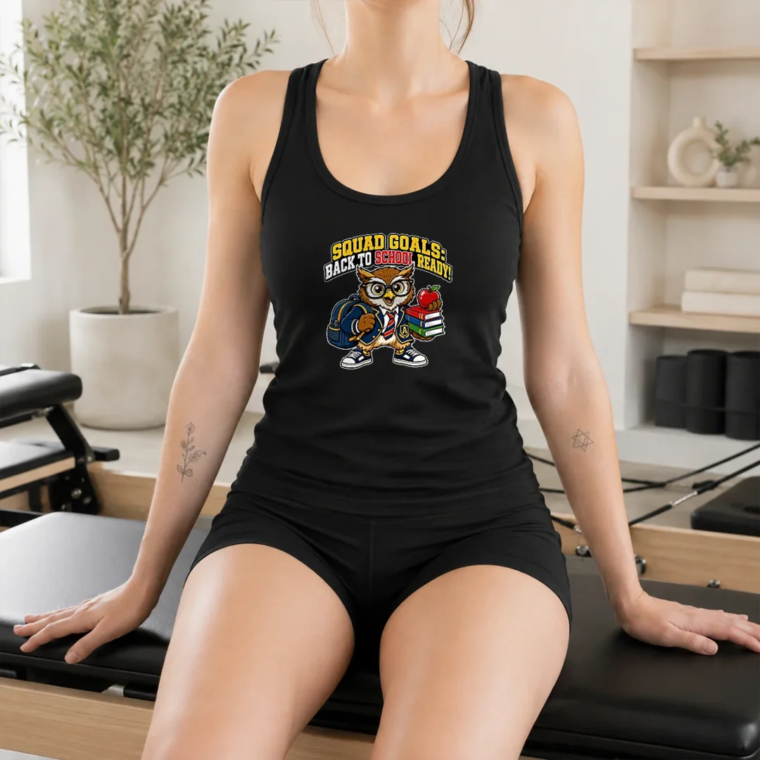 hot-back-to-school-owl-mascot-squad-tank-top Hot Back To School Owl Mascot Squad Tank Top