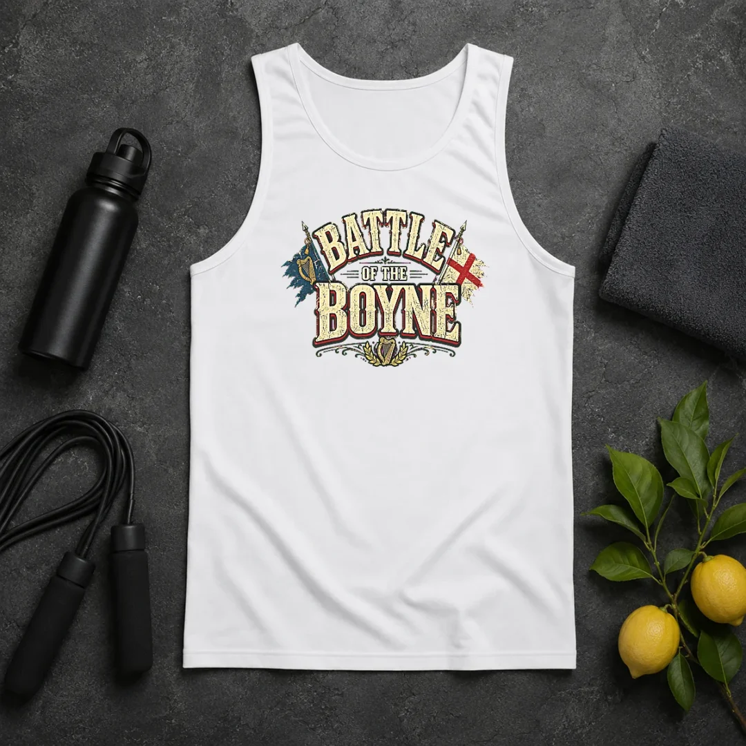 Hot Battle Of The Boyne Pride Retro Distressed Tank Top Hot Battle Of The Boyne Pride Retro Distressed Tank Top