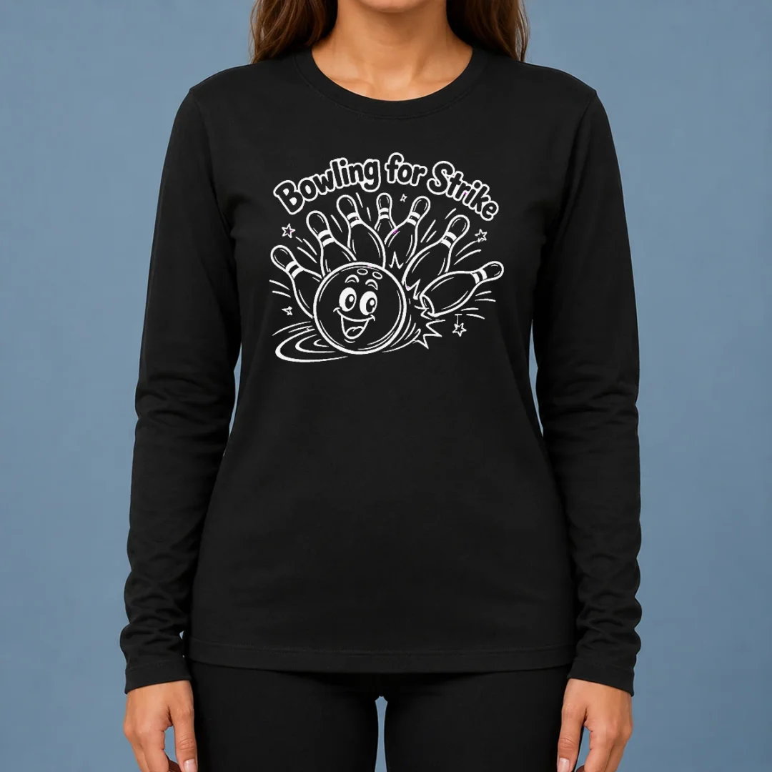 hot-bowling-for-strike-line-art-long-sleeve-shirt Hot Bowling For Strike Line Art Long Sleeve Shirt