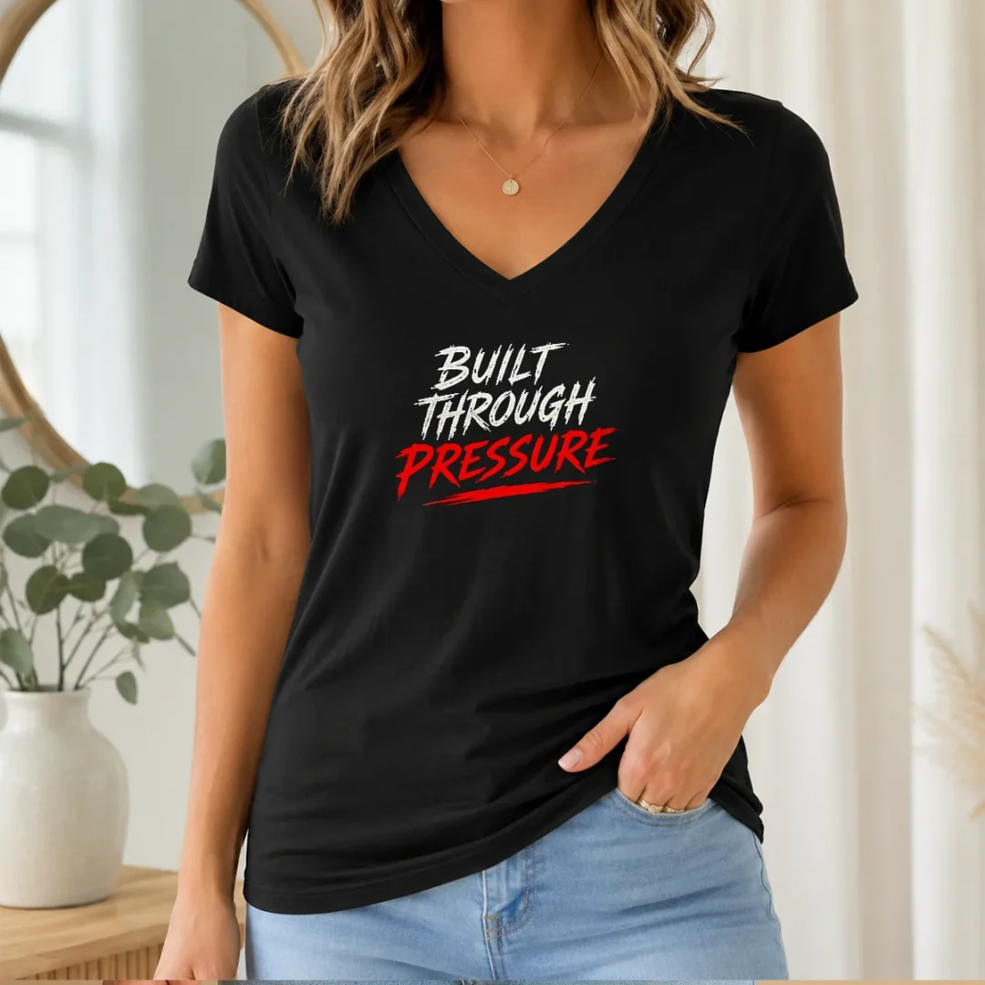 hot-built-through-pressure-v-neck-shirt Hot Built Through Pressure V Neck Shirt in charcoal gray, featuring a soft fabric and slim fit design