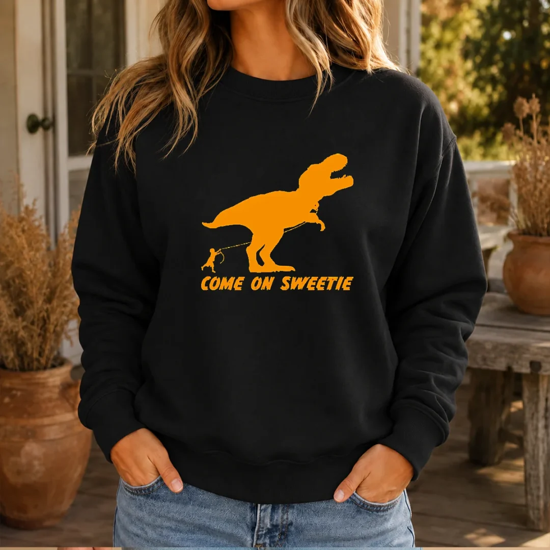 hot-come-on-sweetie-funny-jurassic-geek-sweater Hot Come On Sweetie Funny Jurassic Geek Sweater