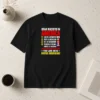 Hot Dear Racists In America You Live On Is Native American graphic t shirt in black, front view