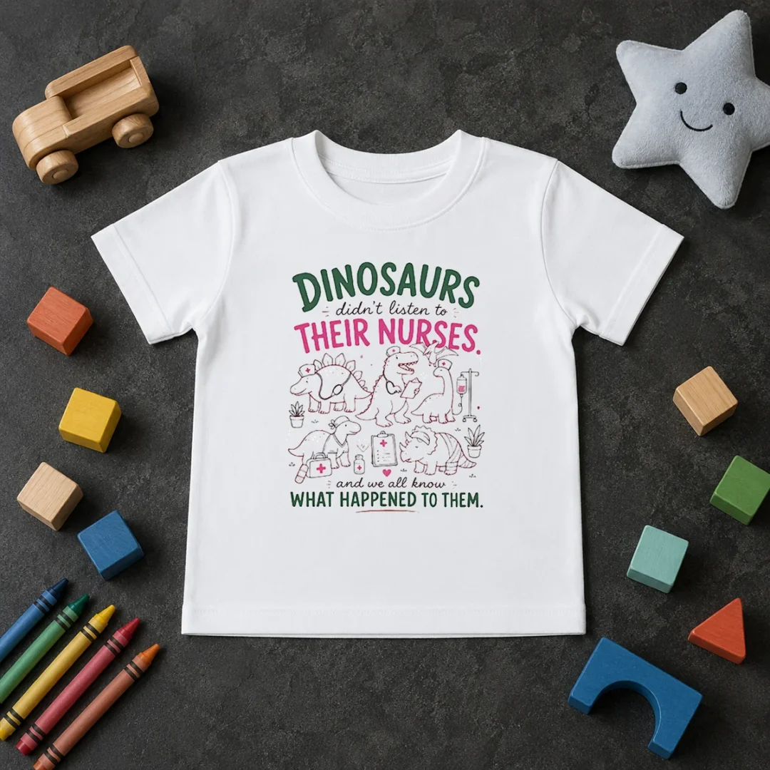 Hot Dinosaurs Didnt Listen To Their Nurses Kids T Shirt Hot Dinosaurs Didnt Listen To Their Nurses Kids T-Shirt