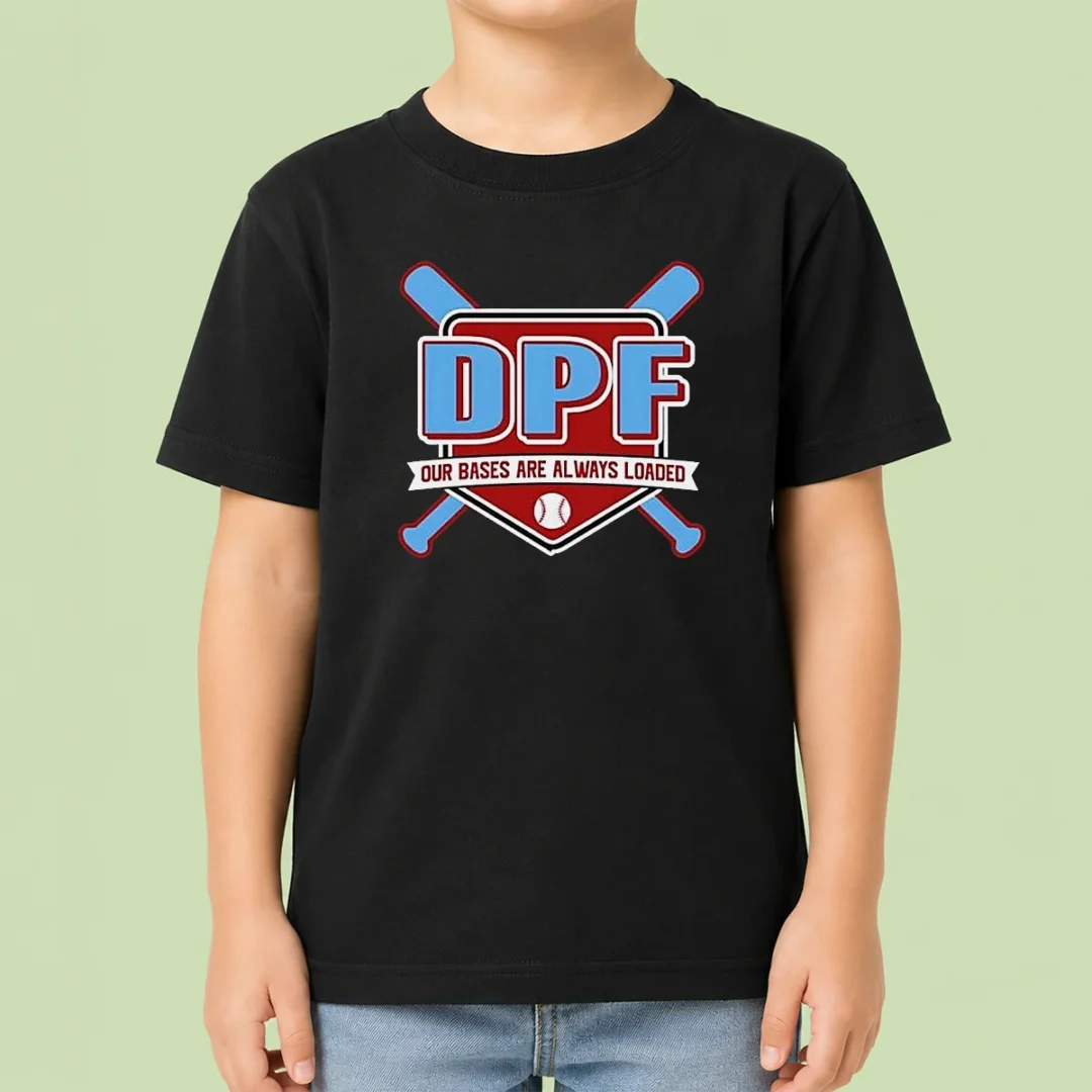hot-dpf-our-bases-are-always-loaded-baseball-kids-t-shirt Hot DPF Our Bases Are Always Loaded Baseball Kids T-Shirt