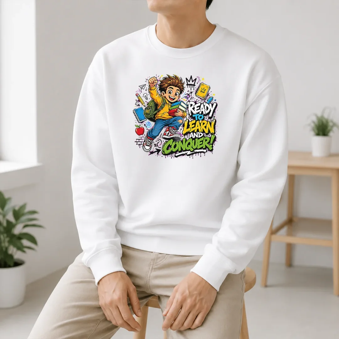 Hot Excited Student Ready To Learn Back To School Sweater Hot Excited Student Ready To Learn Back To School Sweater