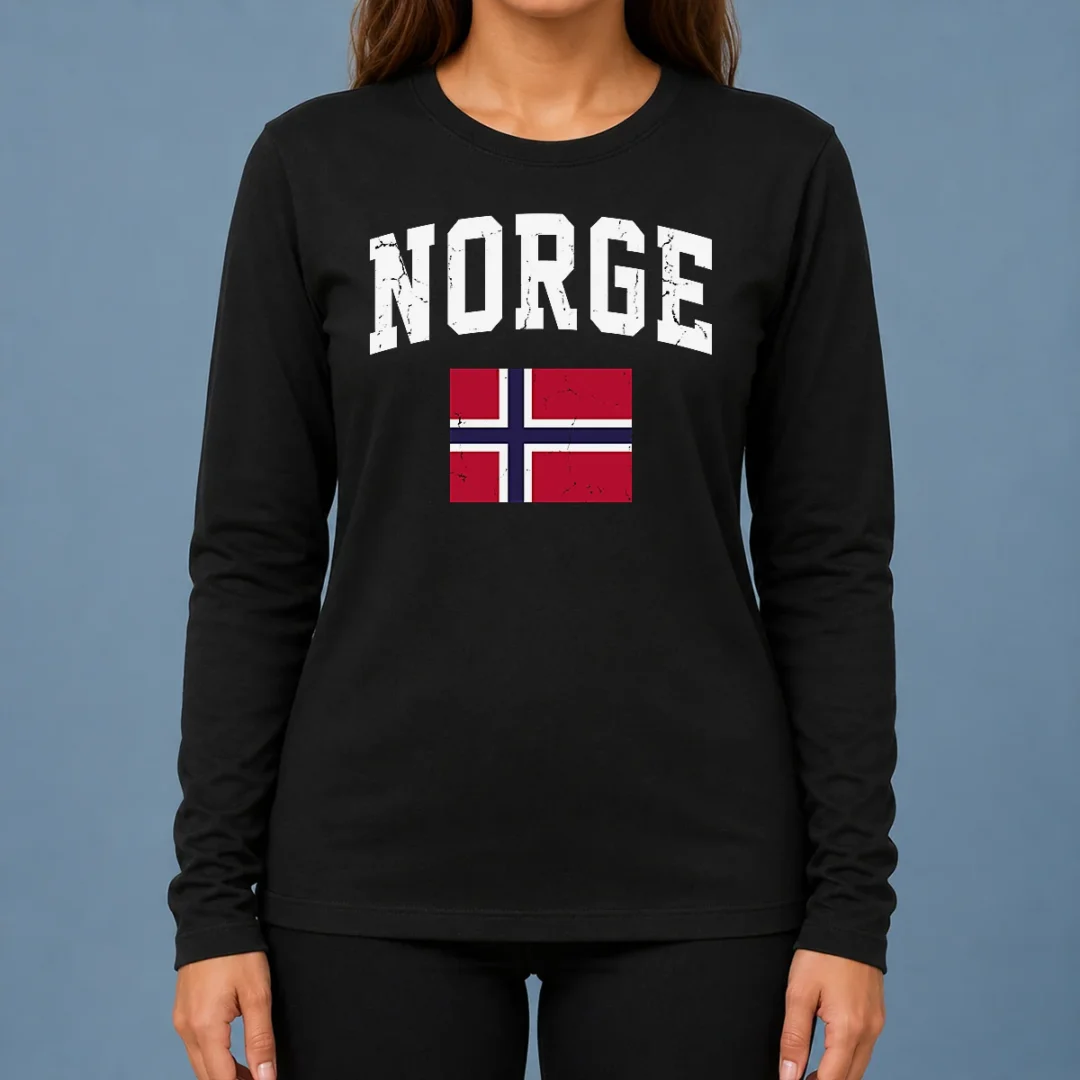 hot-funny-norge-flag-norway-norwegian-souvenir-long-sleeve-shirt Hot Funny Norge Flag Norway Norwegian Souvenir Long Sleeve Shirt