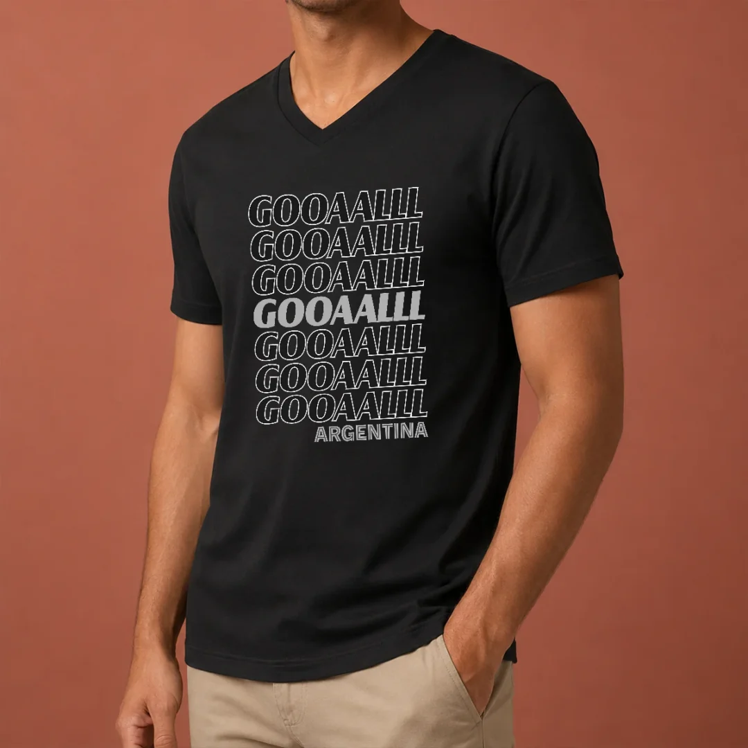 hot-gooaalll-soccer-argentina-fan-goal-v-neck-shirt Hot Gooaalll Soccer Argentina Fan Goal V-Neck Shirt
