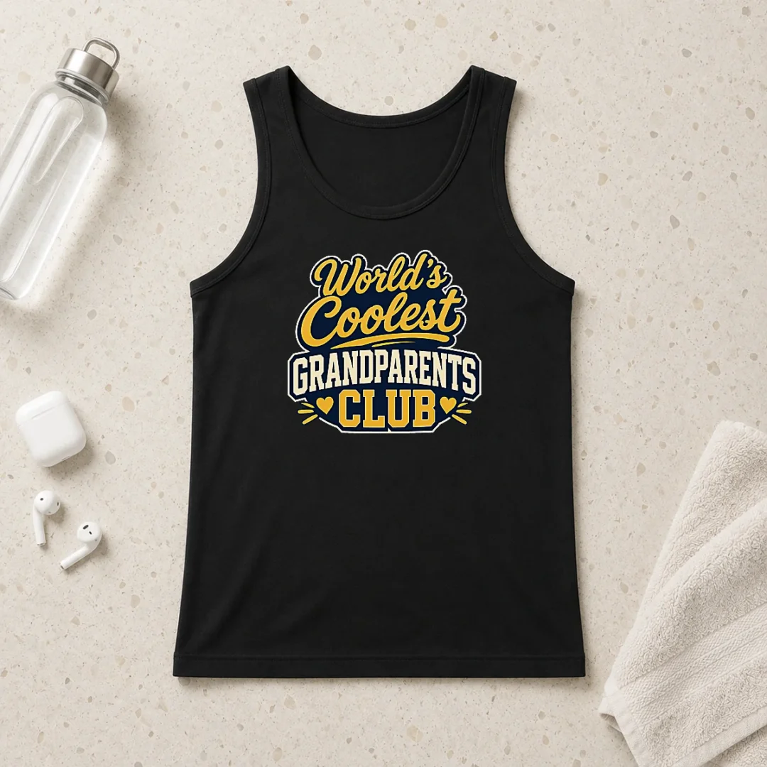 hot-grandparents-day-worlds-coolest-club-vector-tank-top Hot Grandparents Day Worlds Coolest Club Vector Tank Top