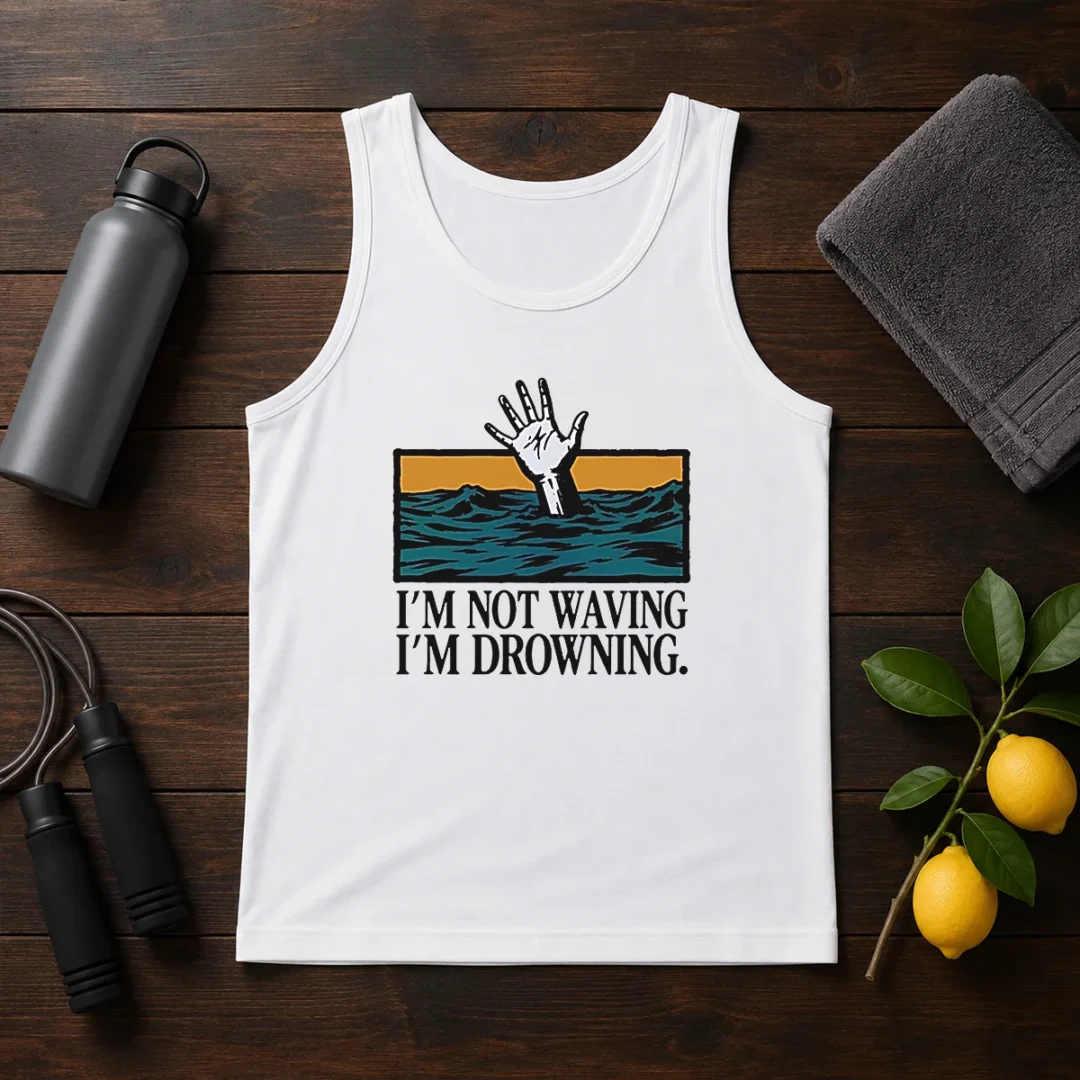 hot-i-m-not-waving-i-m-drowning-tank-top Hot I'M Not Waving I'M Drowning Tank Top