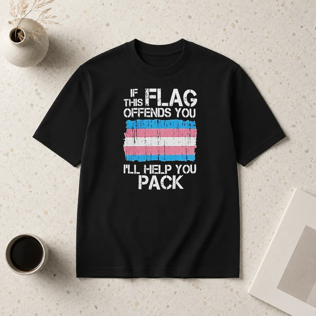 hot-if-this-flag-offends-you-i-will-help-you-pack-transgender-pride-t-shirt Hot If This Flag Offends You I Will Help You Pack Transgender Pride