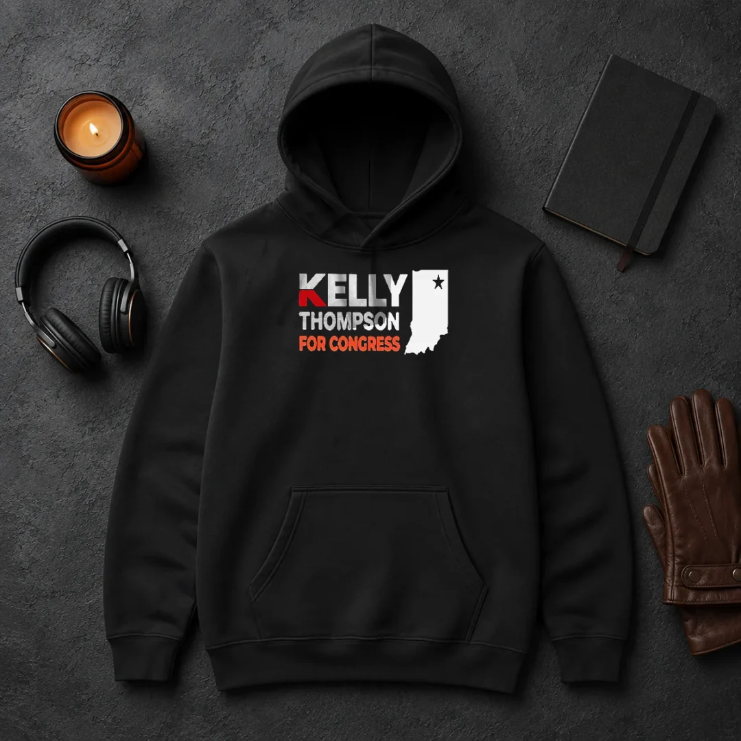 Hot Kelly Thompson For Congress Garment Dyed Hoodie Hot Kelly Thompson For Congress Garment Dyed Hoodie