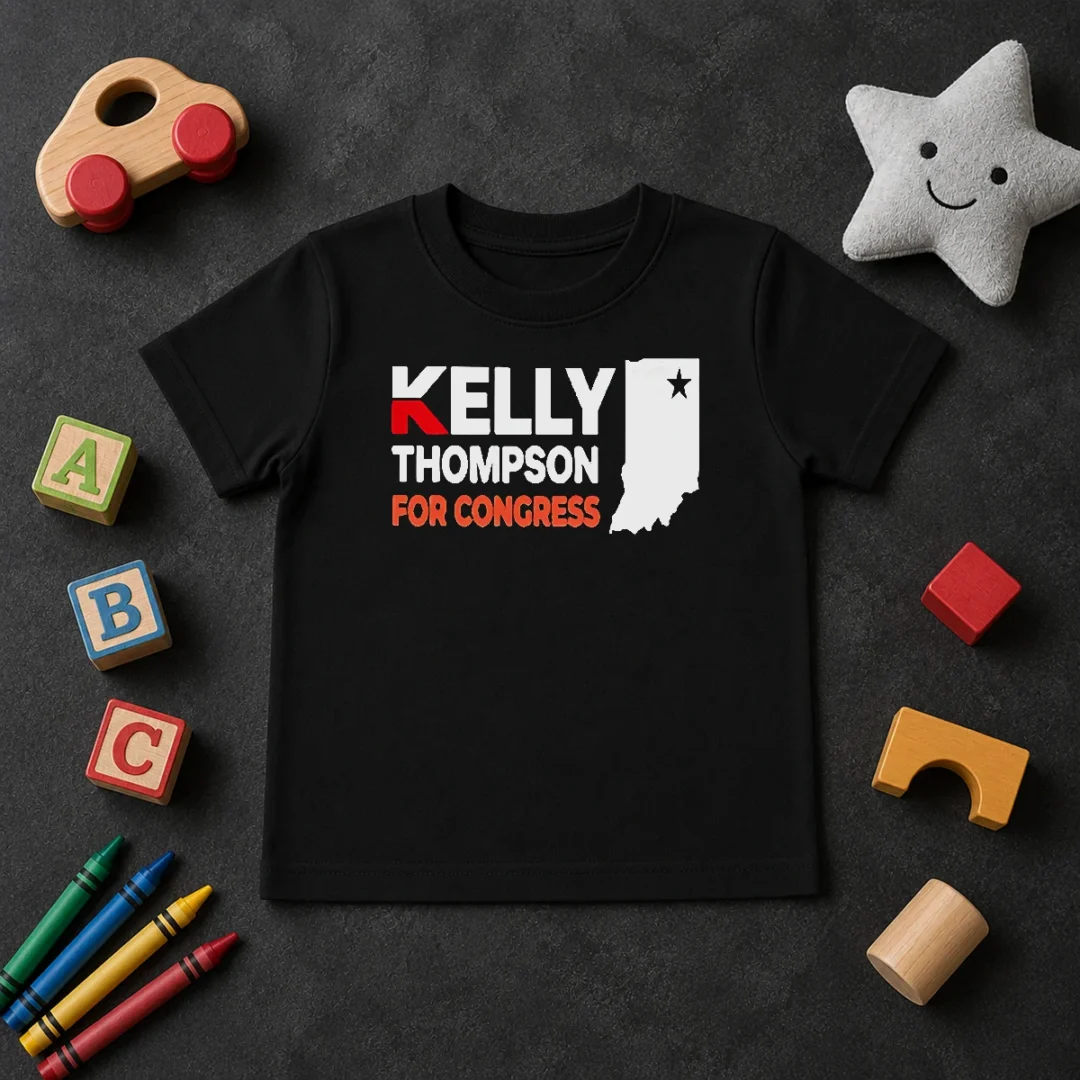 Hot Kelly Thompson For Congress Garment Dyed Kids T Shirt Hot Kelly Thompson For Congress Garment Dyed Kids T-Shirt