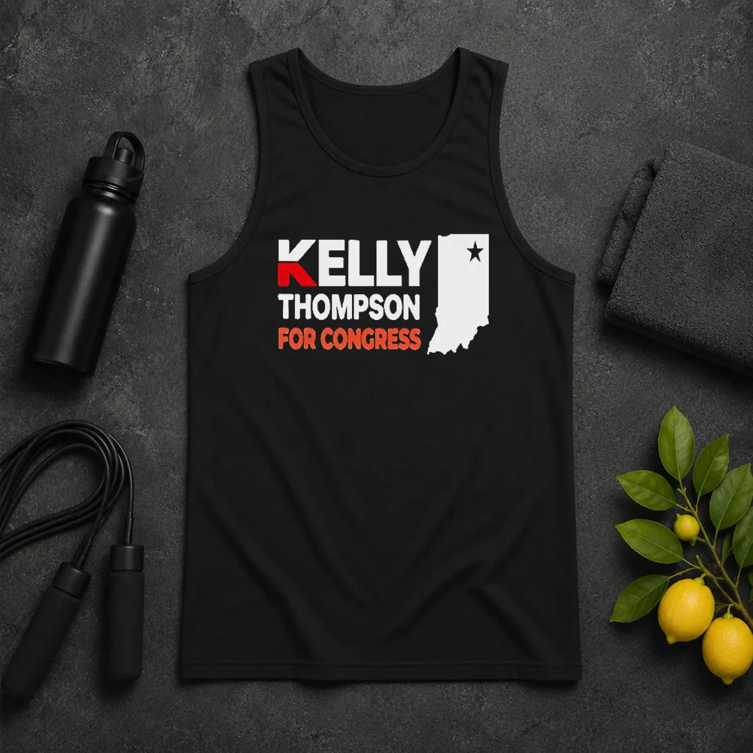 Hot Kelly Thompson For Congress Garment Dyed Tank Top Hot Kelly Thompson For Congress Garment Dyed Tank Top
