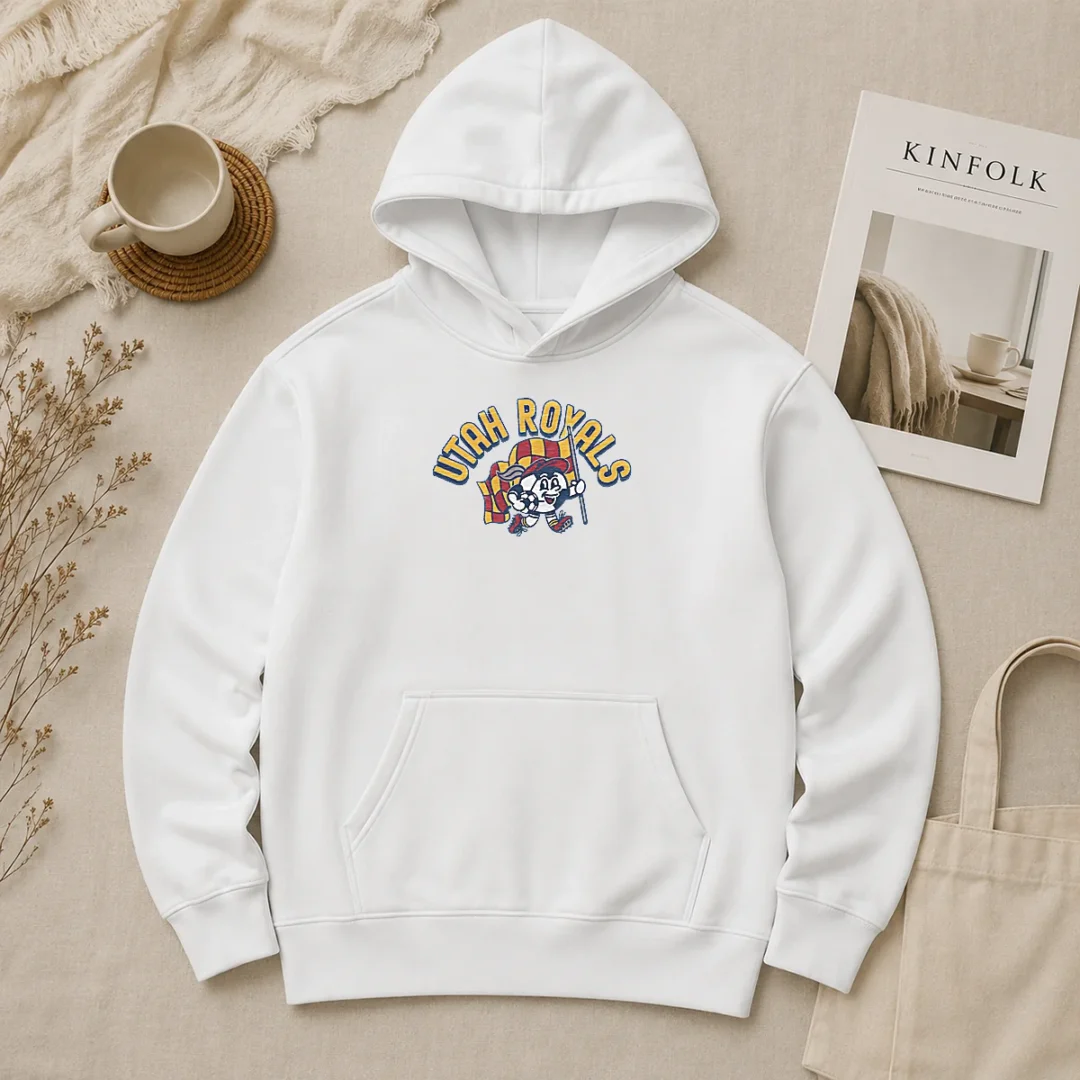Hot Kid'S Utah Royals Soccer Player Grey Hoodie Hot Kid'S Utah Royals Soccer Player Grey Hoodie