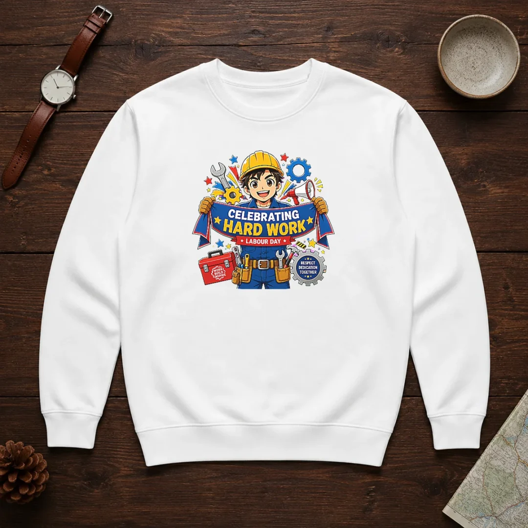 hot-labour-day-celebration-anime-for-proud-workers-sweater Hot Labour Day Celebration Anime For Proud Workers Sweater featuring vibrant anime artwork on a cozy crewneck garment