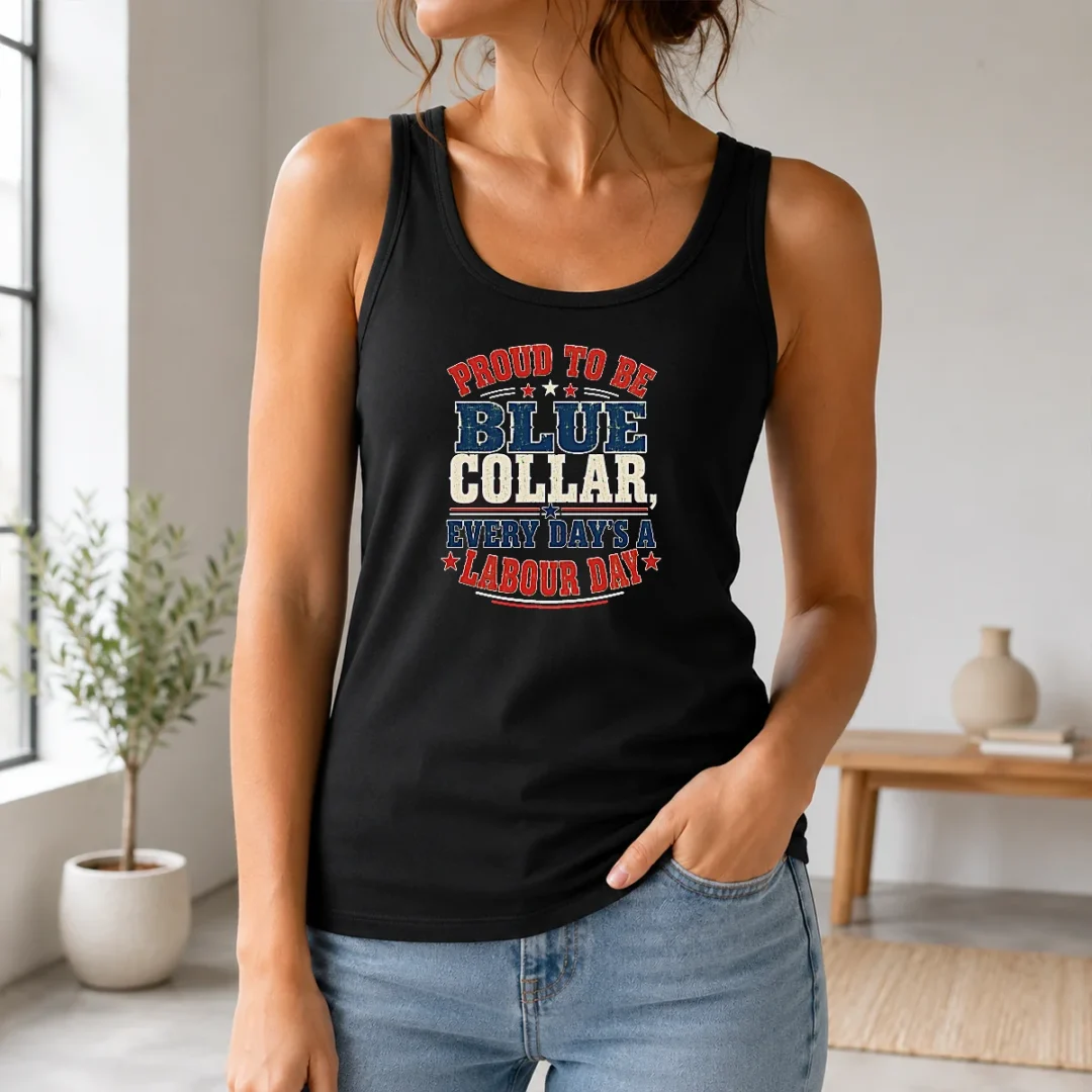 Hot Labour Day Vintage Blue Collar Pride Tank Top Hot Labour Day Vintage Blue Collar Pride Tank Top