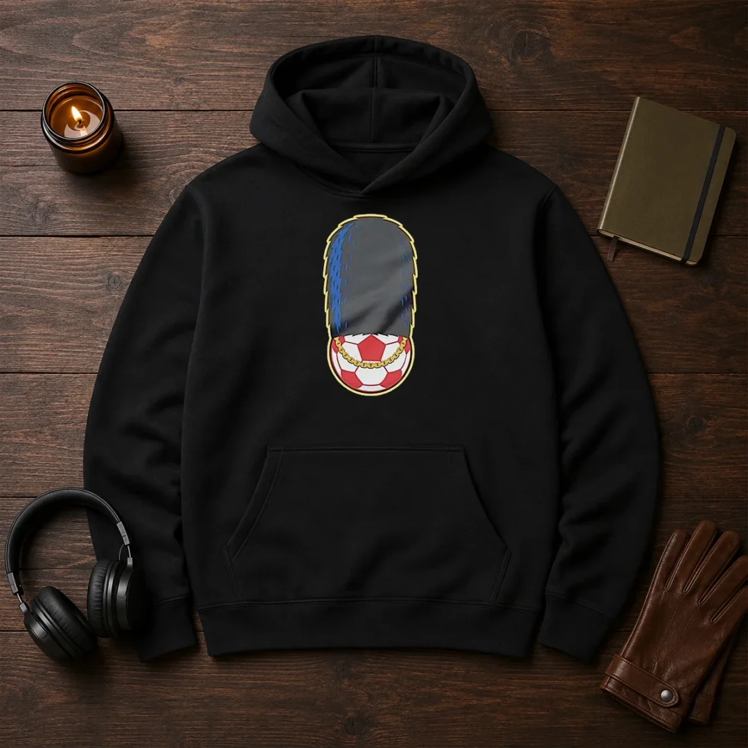 hot-london-guard-british-soldier-soccer-ball-chain-hoodie Hot London Guard British Soldier Soccer Ball Chain Hoodie