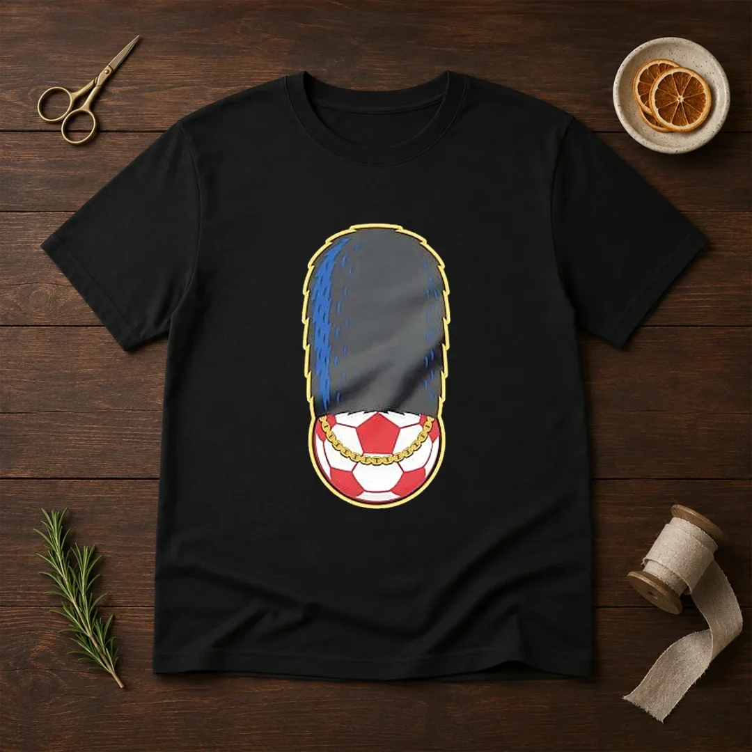 hot-london-guard-british-soldier-soccer-ball-chain-t-shirt-1 Hot London Guard British Soldier Soccer Ball Chain