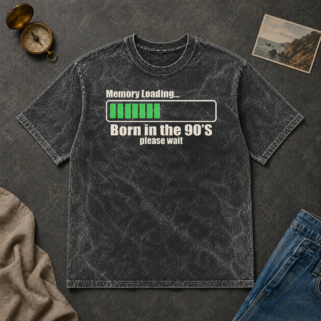Hot Memory Loading Washed T Shirt Hot Memory Loading Washed T-Shirt